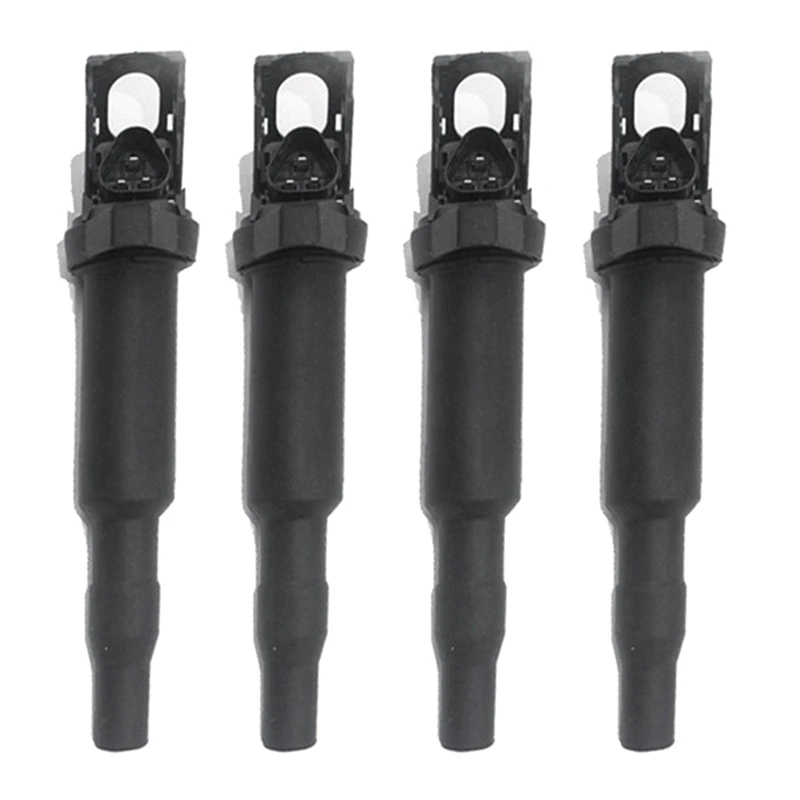 4Pcs 5970.64 Black Ignition Coil For Citroen C3 C4 Grand Picasso C5 DS3 DS4 1.4 1.6 MINI CLUBMAN COOPER R55 R56 R57 R60