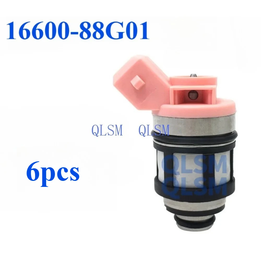 

6piece Fuel Injector for Nissan D21 Pathfinder Quest X1 16600-88G01 Hitachi Premium Car Accessories