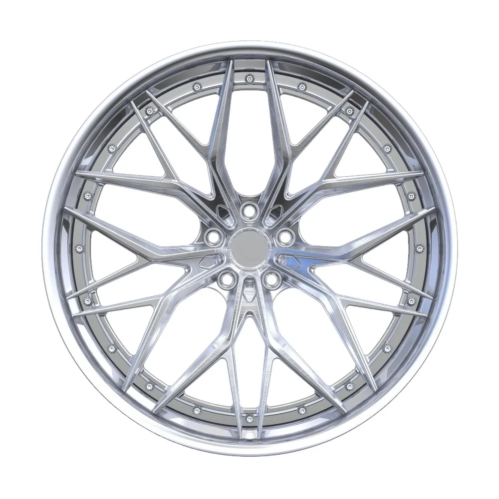 Forged Wheels Rim Polished Chrome 2 Piece Concave Forged Passenger Car Wheels for All Car,Perfect installation