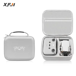 XFJI Storage Bag Protective Carrying Case PU Leather Drop-resistant Handbag for DJI Mini 4K/Mini 2 Drones Controller Accessories
