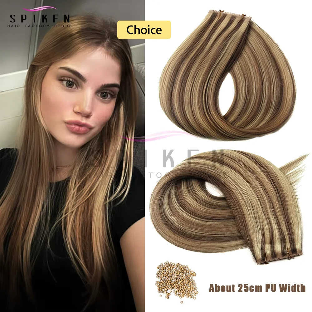 

Невидимые двойные инъекции XO, уток, человеческие волосы для женщин, 12-24 дюйма, натуральные прямые микроволосы