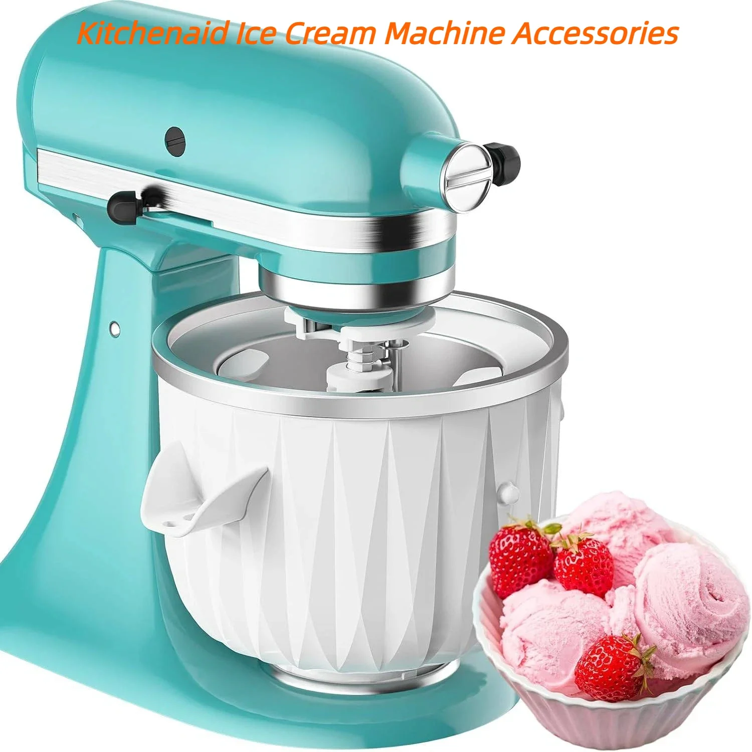 

Аксессуары для машины для мороженого KitchenAid: насадки для смешивания, верхние соединители, совместимые с моделями объемом от 4,5 до 8 кварт.