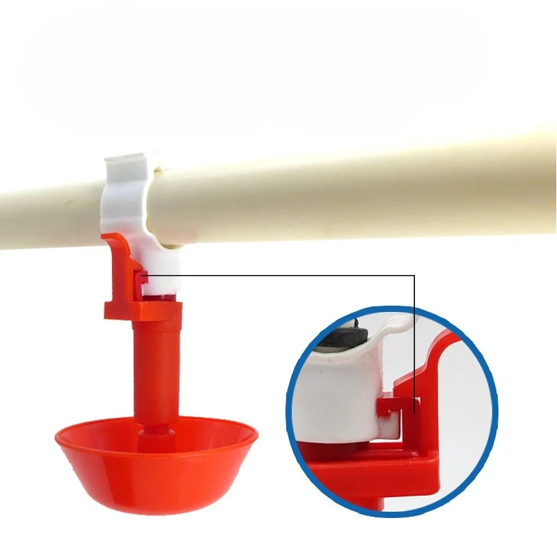 

10 шт., автоматические подвесные чашки для воды для курицы, поилка для сосков, курятник для птиц, красная поилка для курицы, подвесная чашка, поилка для птицы, фермы, инструменты