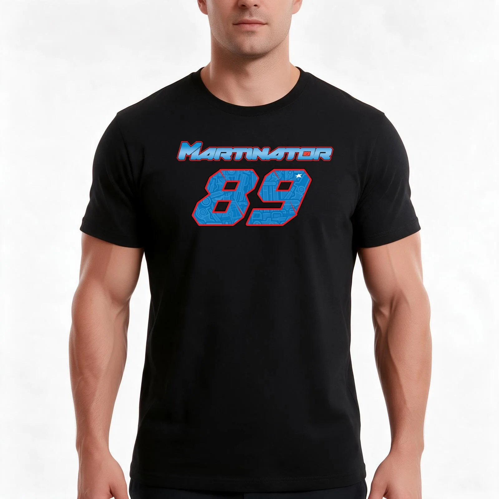 Jorge Martin 89 Martinator T-Shirt, Summer Casual Cotton Tee, Oversized Streetwear Tops, Vintage Graphic Print, Unisex Men Women