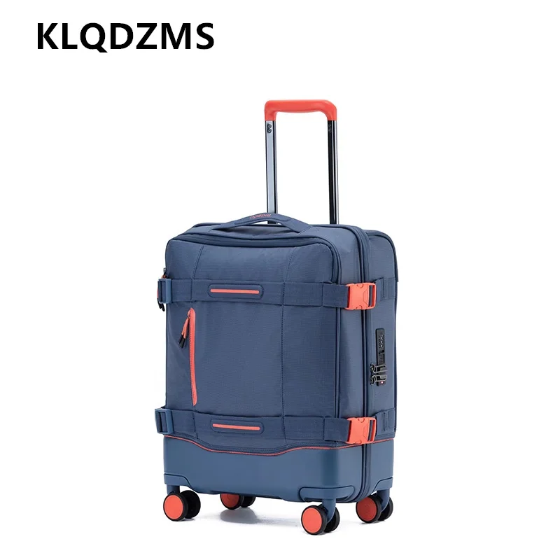 KLQDZMS Rolling Suitcase Oxford Cloth Boarding Box 20