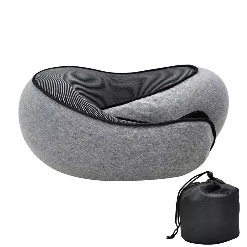 U-shaped emory Pillow Foam Portable Adjustable Soft Noon Break Sleep Pillows Snail Style Travel Neck Support Neck Pillow