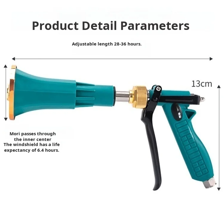 Ogród Wysokociśnieniowy pistolet natryskowy Regulowana moc Rozpylacz atomizowany Rolniczy wysokociśnieniowy pistolet natryskowy do owoców, warzyw i