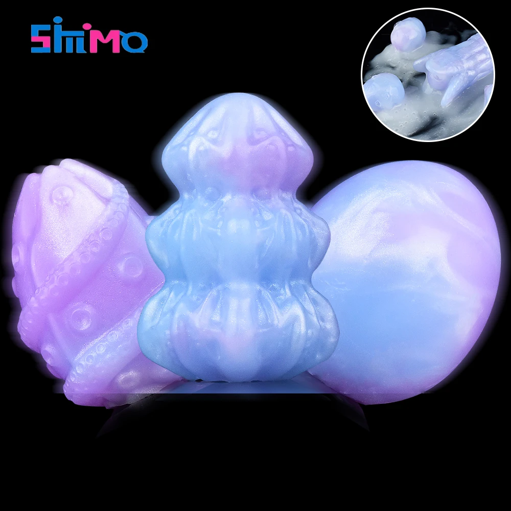 SMMQ ซิลิโคนไข่ของเล่น Ovipositor Anal & ช่องคลอด Masturbator สําหรับผู้หญิงผู้ชาย 2 รูปแบบผู้ใหญ่ผลิตภัณฑ์