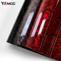 Carbon Fiber Film Waterproof Self Adhesive Car Sticker Glossy Forged Carbon Fiber Vinyl Wrap Film Car Body Decal Car Accessories