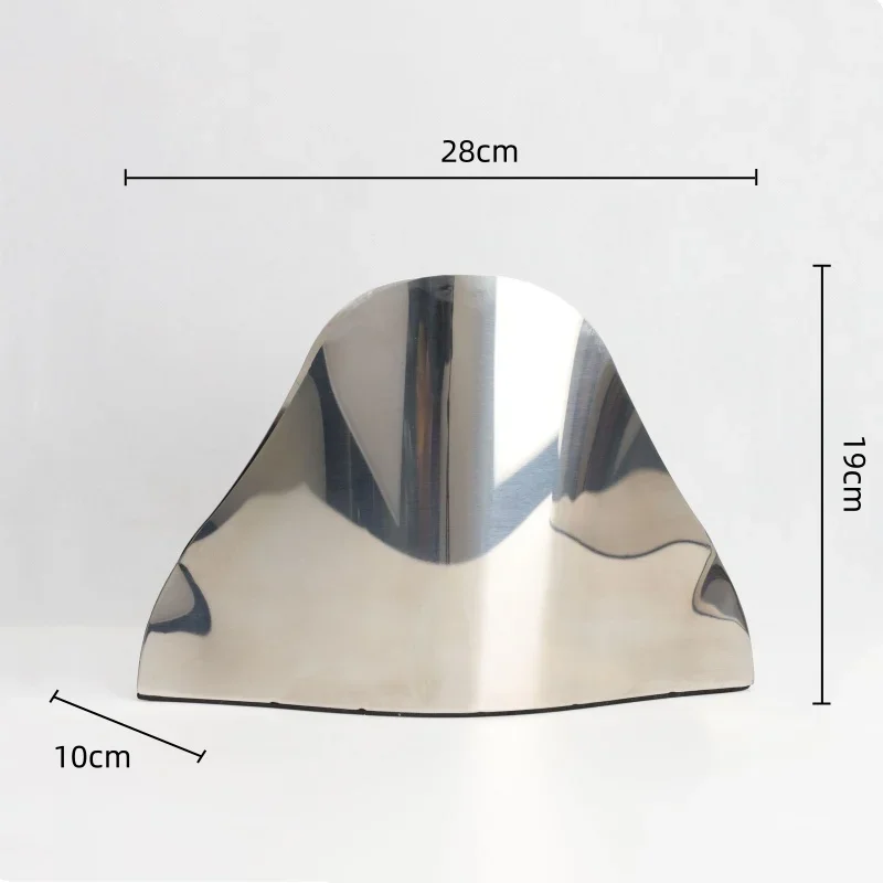 Creative Metal Vase Silver Wavy Shape Floral Arrangement Accessories Desktop Storage Container Flower Vase Home Decoration