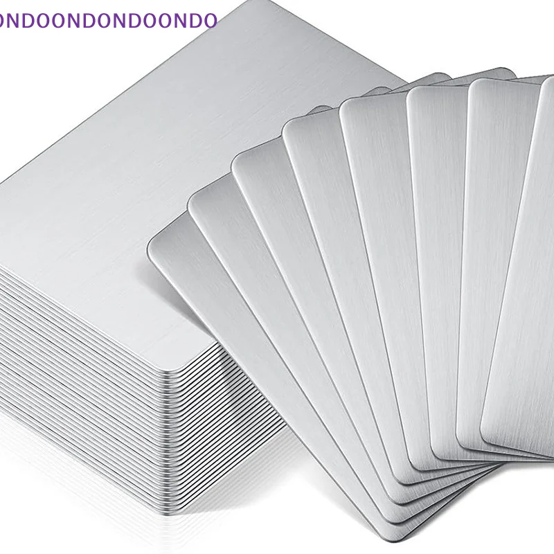 Office Cards Blanks for Engraving; Durable Stainless Steel Business Card Blanks