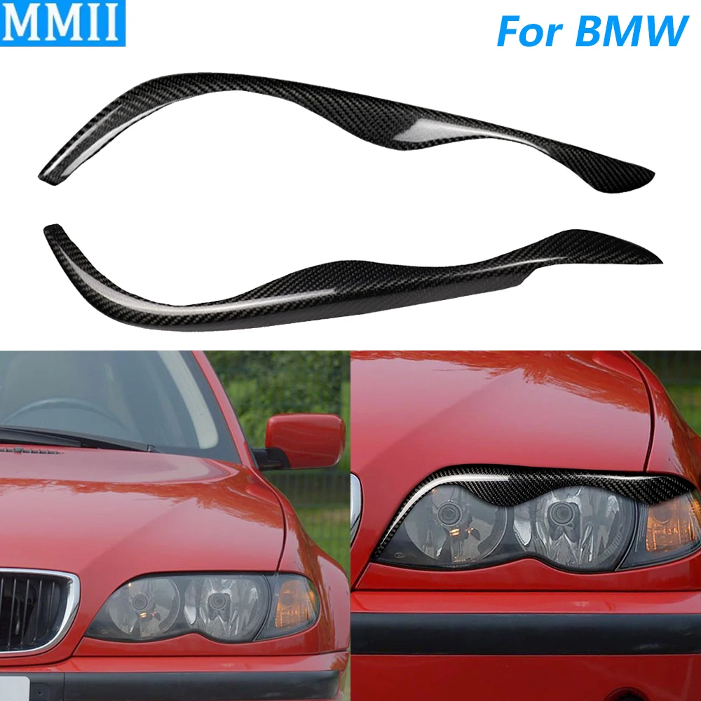 

Для BMW 3 серии E46 323i 328i 330i 325i 1999-2004 настоящая сухая передняя фара из углеродного волокна, крышка для век, бровей, автомобильные аксессуары