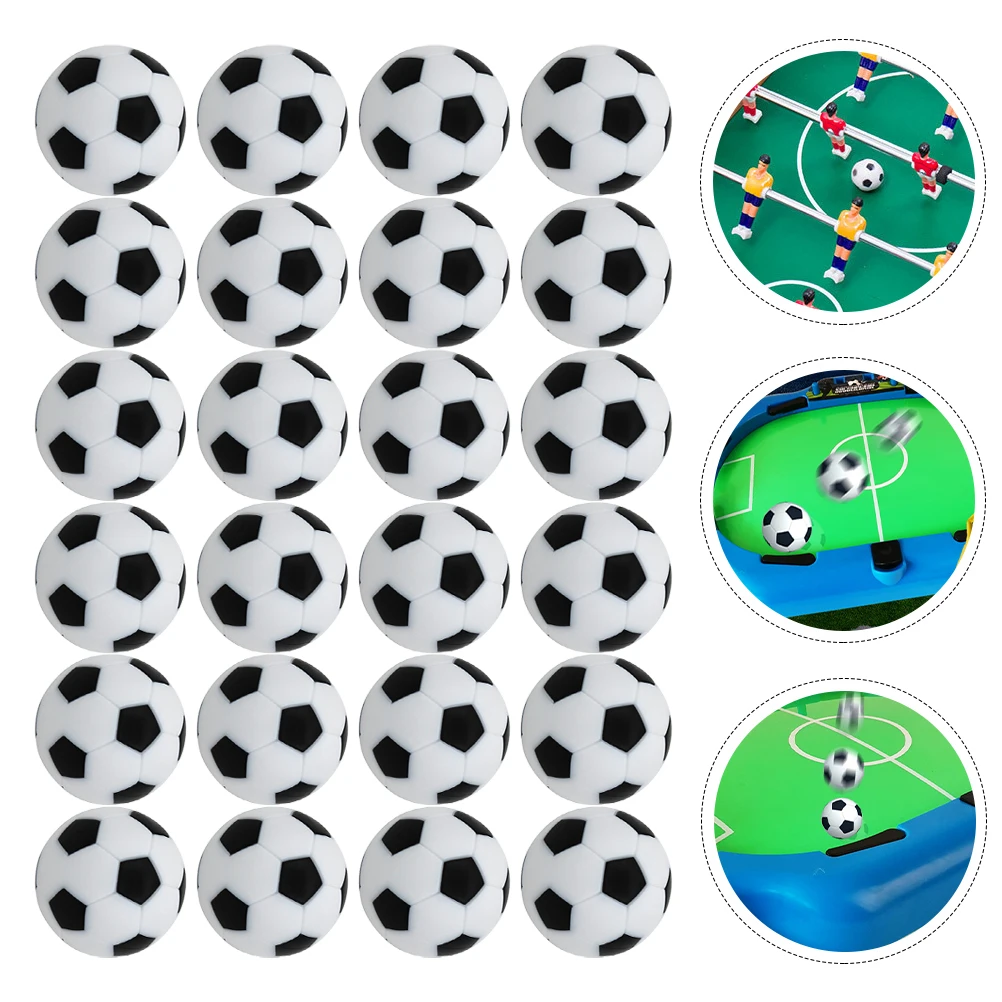 24 قطعة ملحقات آلة كرة القدم عالية الجودة كرات كرة القدم للطاولة استبدال كرات لعبة كرة القدم الصغيرة سطح المكتب كرة القدم