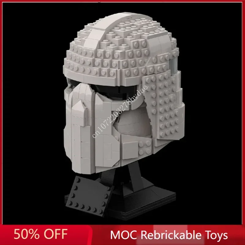 720PCS Star Plan MOC Helmet Snowtrooper MOC SpaceShip Battle Model Building Block Architecture Education Assembly Model Toy