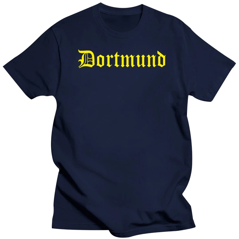 Dortmund Men T-Shirt - Old German - Size S to 3XL - Black Yellow