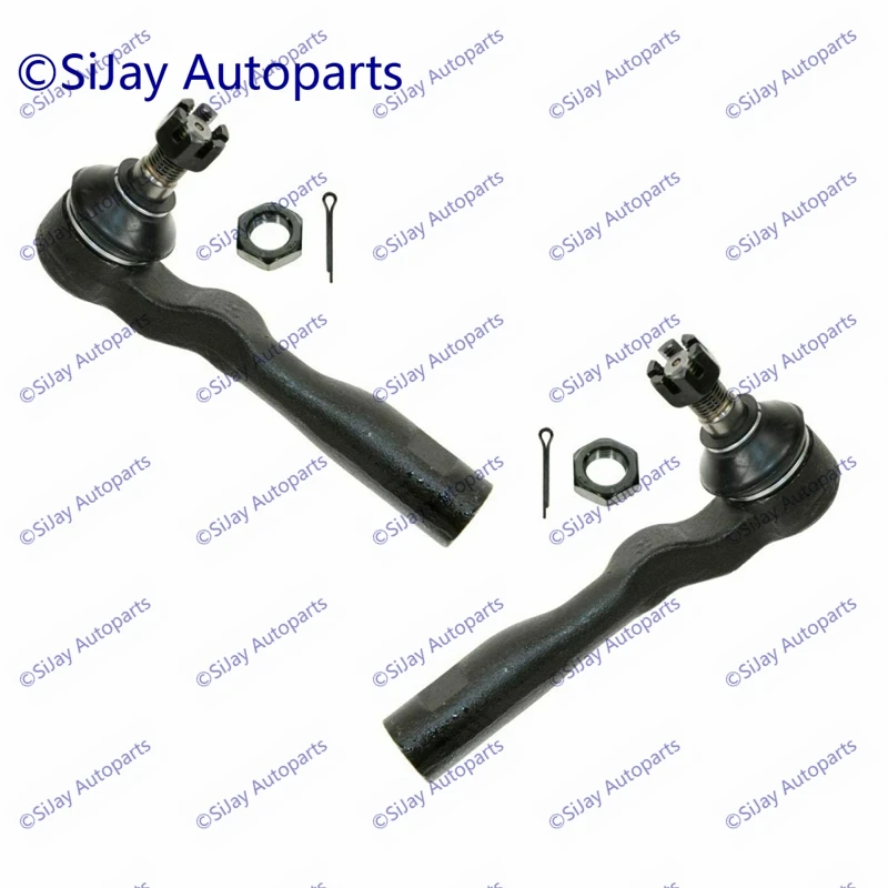 

Set of 2 Steering Rack Outer Tie Rod Ends For Toyota Sequoia Tundra 2003-2007 ES80381 ES80382 45046-09210 45047-09090