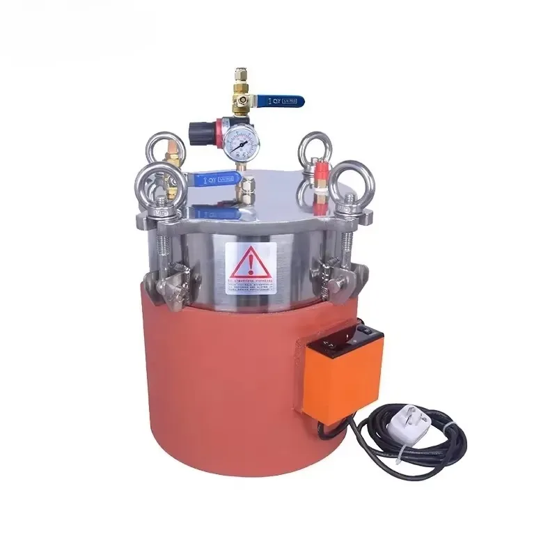 Silicone Heating Plate Constant Temperature Control 10L 20L 30L Stainless Steel 304 Heating Pressure Tank for High Strength