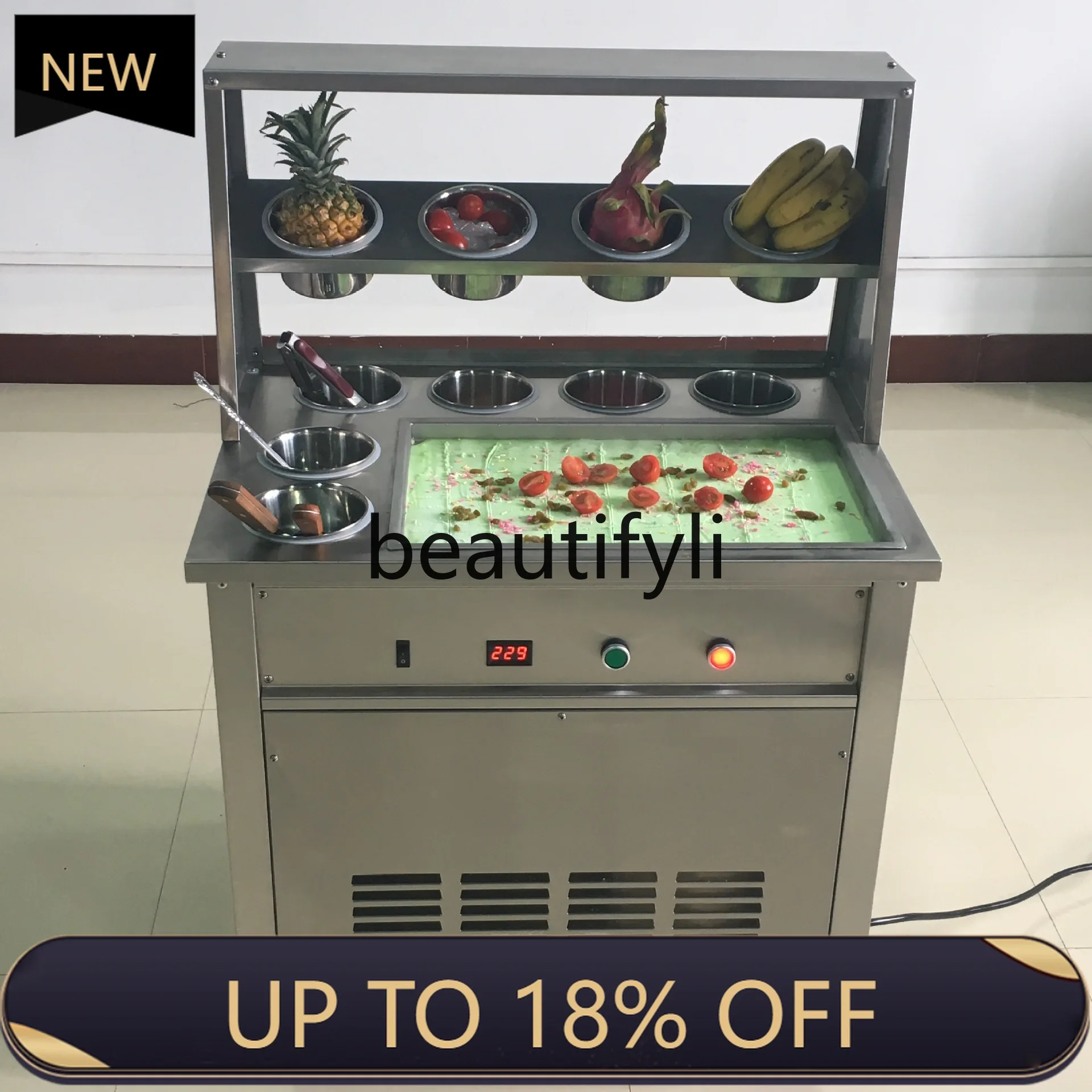 

Z189 Commercial Stir-Fry Yogurt Machine Stir-Fry Ice Porridge Ice Cream Roll Machine Stir-Fry Ice Machine