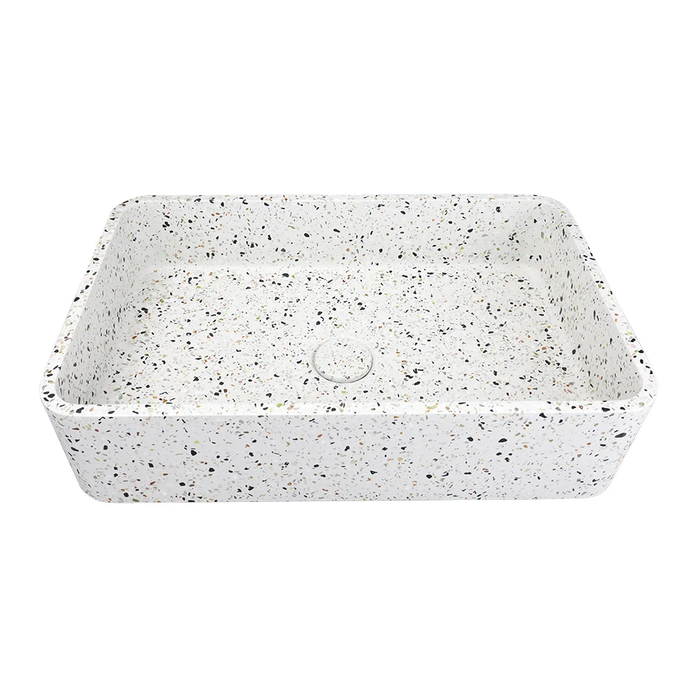 CEMSINK Handmade Round Shape Counter Bowl Granite Luxury Modern Commercial Use Bathroom Wash Basin Design Sink