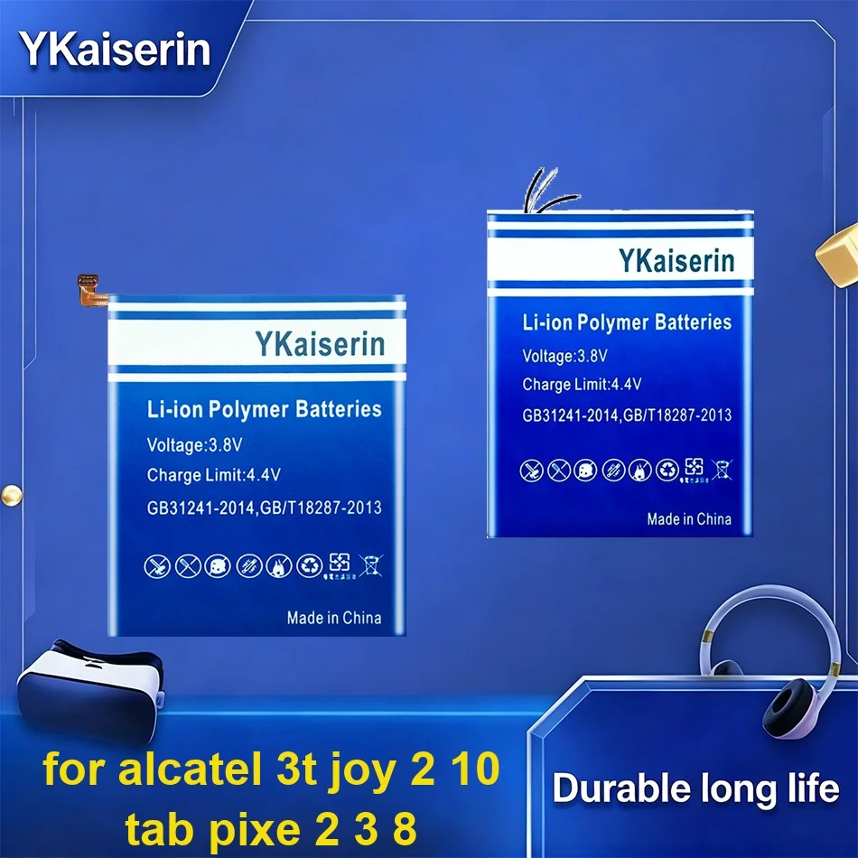 

4100-6000mAh TLp040M7 TLP053C1 TLP053C7 TLp028BD TLp028BC Tablet Battery For Alcatel 3T Joy 2 10 Tab Pixe 2 3 8