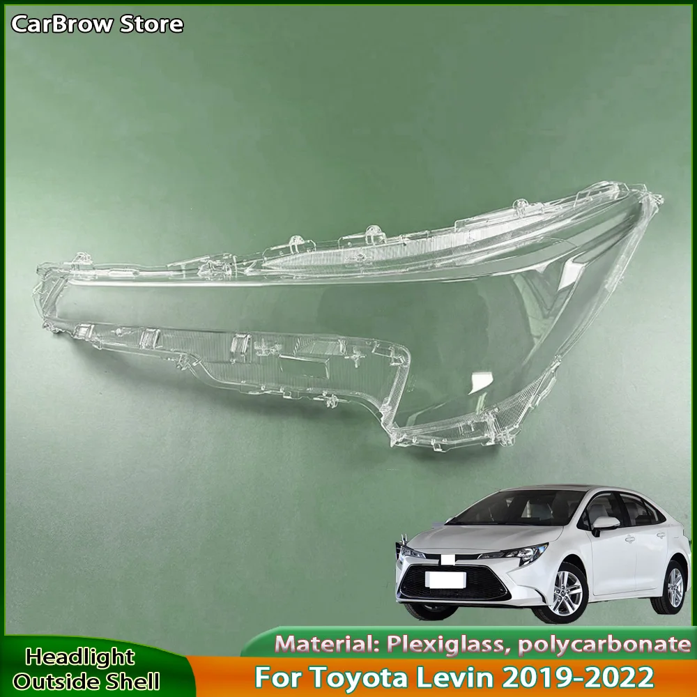 

Headlight Shade Lens For Toyota Levin 2019 2020 2021 2022 Front Headlamp Cover Transparent Lampshades Lamp Shell Masks