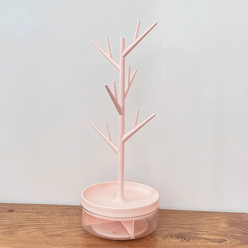

Jewelry Rack Storage Box Necklace Trees for Earrings Pink Stand Holder Branch Hanging