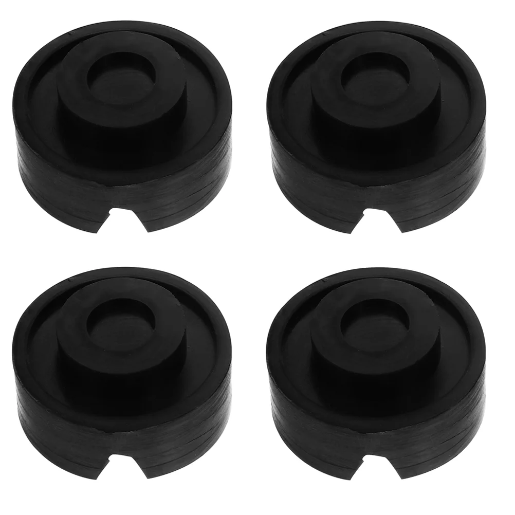 4 Pcs Rubber Back-up Block Jack Stand Support Pads Car Blocks Adapters Guide