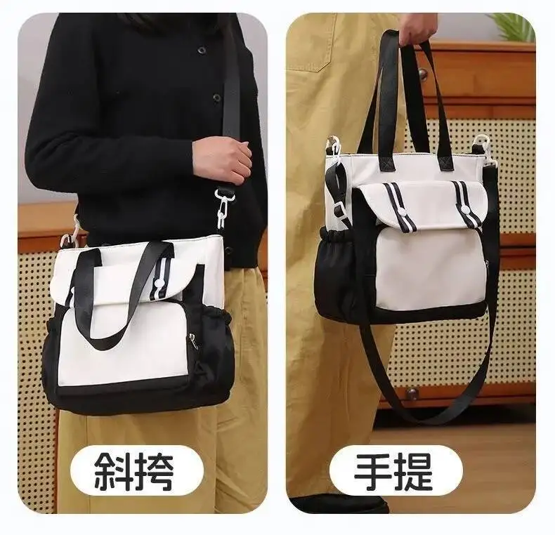 أنيمي لعبة تشيبي أسود أحمر أزرق أبيض رابط انقر طالب أطفال المراهقين رسول حقائب كتف كروسبودي للمدرسة بنات بنين