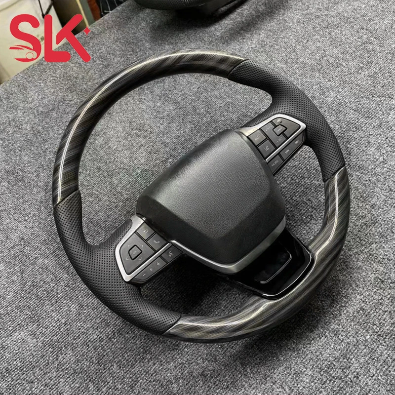 For Toyota Sienna/Granvia/Highlander/Crown Kluger Mahogany & Carbon Fiber Steering Wheel Modification