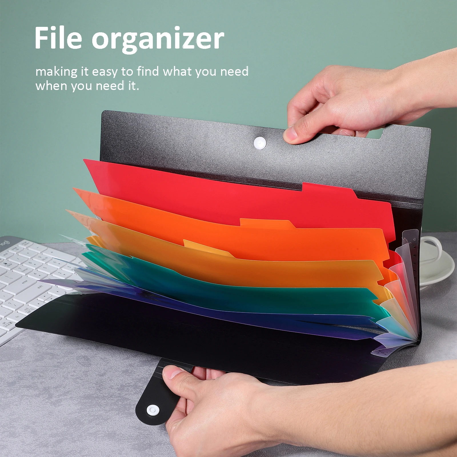 

Checkerboard Folder Receipt Organizer File Files Folders Cash Pocket Pp Expandable with Dividers School