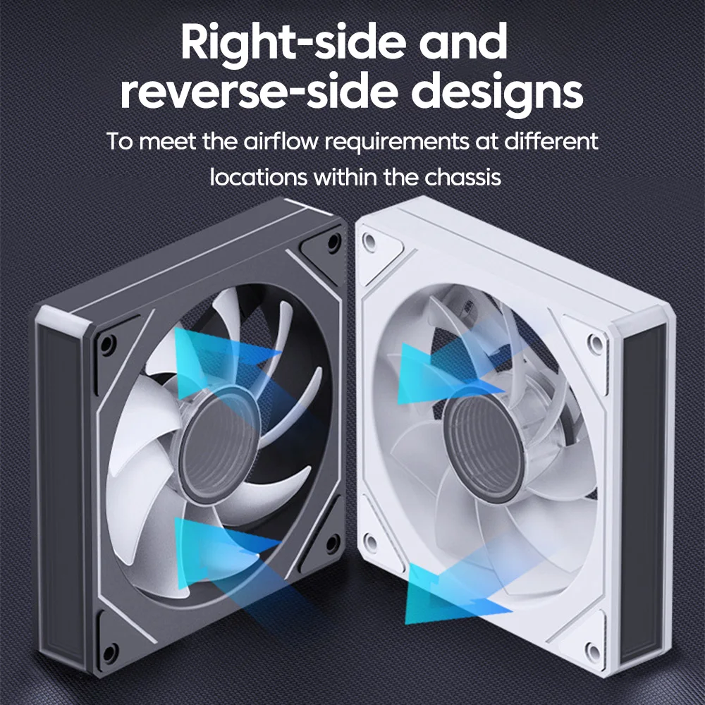 NEW 12cm ARGB 4-Pin PWM Computer Chassis Fan 7 PRO Silent Cooling Fan 12V Large Air Volume 1200RPM For Desktop Gaming PC Build image 6