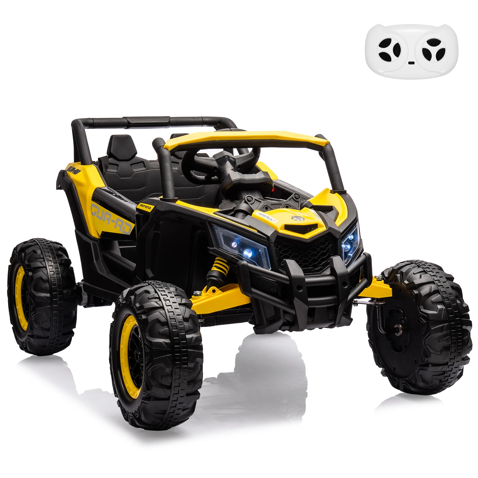 24V rit op UTV-auto, op batterijen werkende kinderauto, elektrische off-road UTV-auto met afstandsbediening, 200W-motoren, led-verlichting, muziek