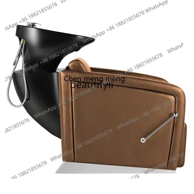 X 32 Retro seated shampoo bed Barber shop Semi-reclining flush shampoo bed Hair salon Shampoo chair