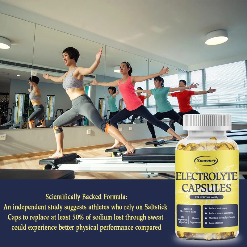 Premium Electrolyte Capsules - Salt Pills and Electrolytes for Leg Cramp Relief, Sports Recovery, Hiking Essentials