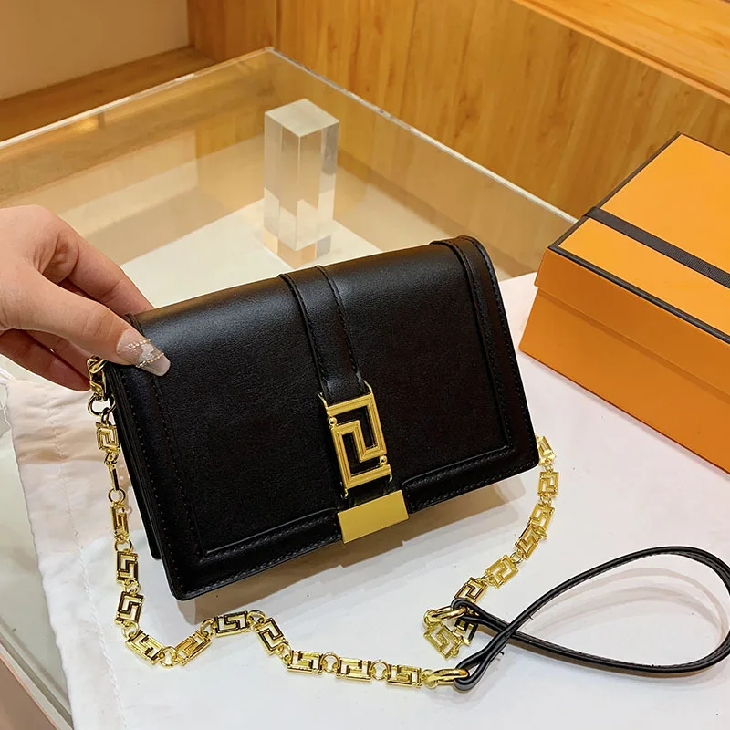 

Retro Ethnic Style！New Trendy! Women's Niche Design Bag - Luxury Solid Color, Casual Versatile, Chain Small Square, Crossbody