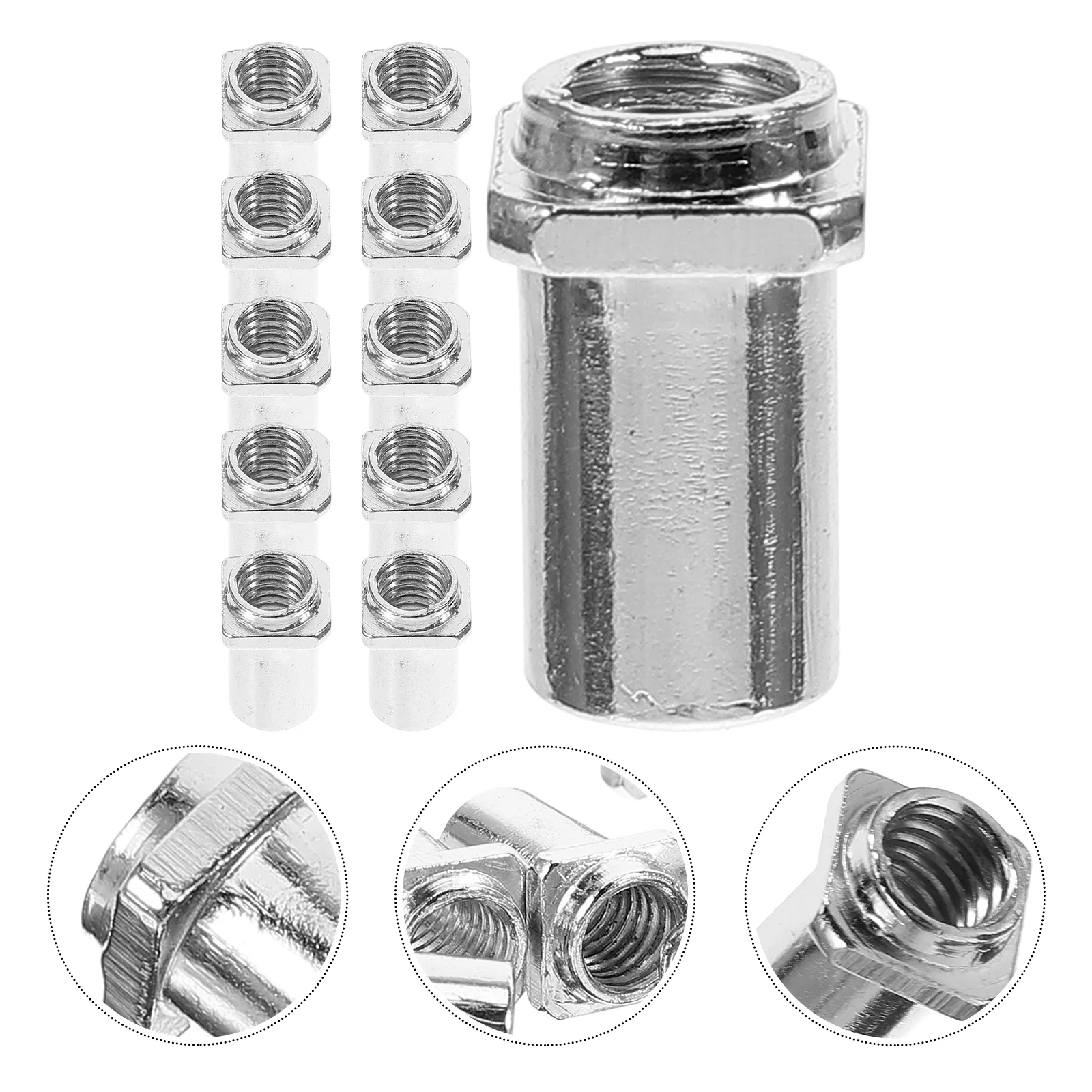 

20 Pcs Floor Drum Part Replacement Swivel Nuts Electronic Supply Spare Parts for Tom