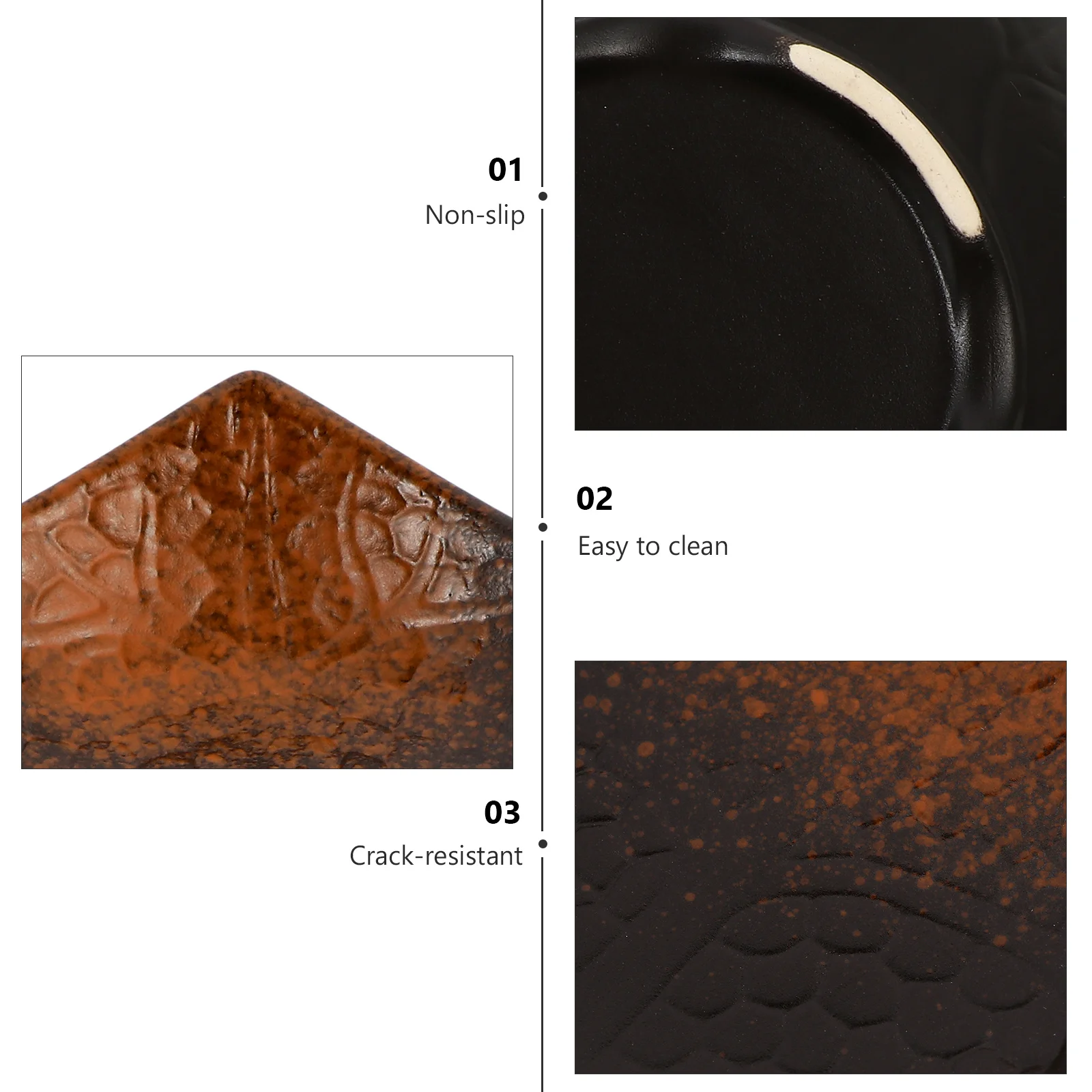 

1Pcs Bark Pattern Ceramic Bowl Creative Simple Style Dessert Salad Bowl for Serving Fruits Candy Ice Tableware