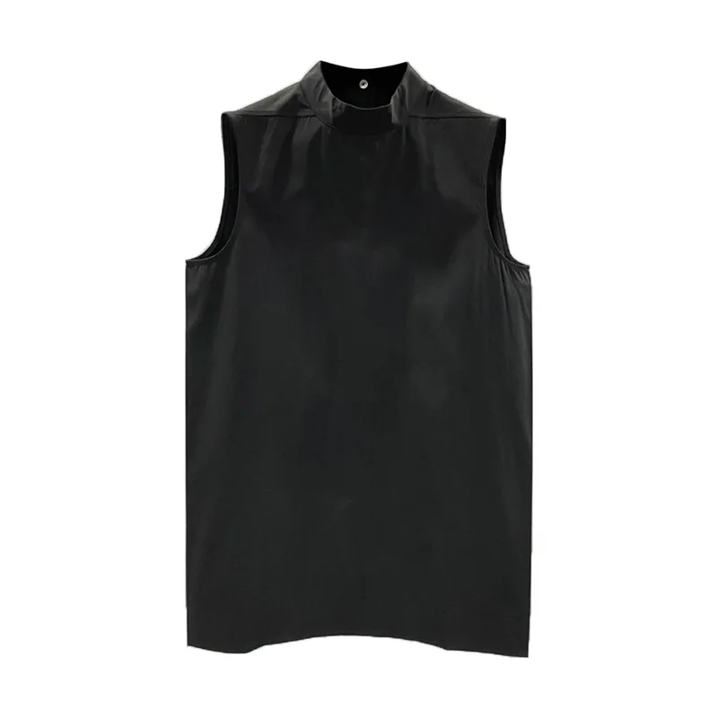 Owen Seak Men Tank T Shirt Tops Cotton Gothic Oversized Clothing Vest Tees Summer Black White Long