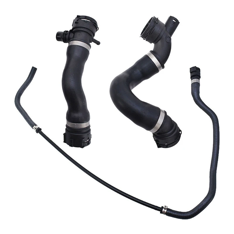 3Pcs Car Upper Lower Coolant Radiator Hose For-BMW E90 E91 E92 325I 330I 330Xi 2006 328I 328Xi 17127618510 17127531581