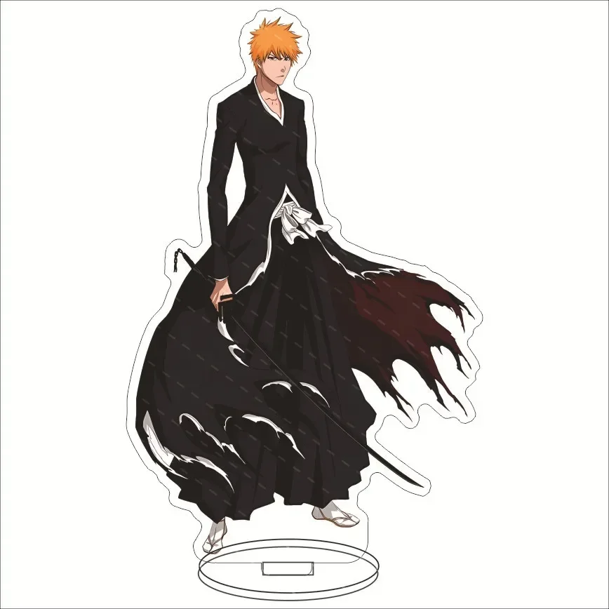 Anime Bleach Acrylic Stand Model Plate Kurosaki Ichigo Kuchiki Rukia Hitsugaya Toshiro Cartoon Figures Standing Sign Holder Gift