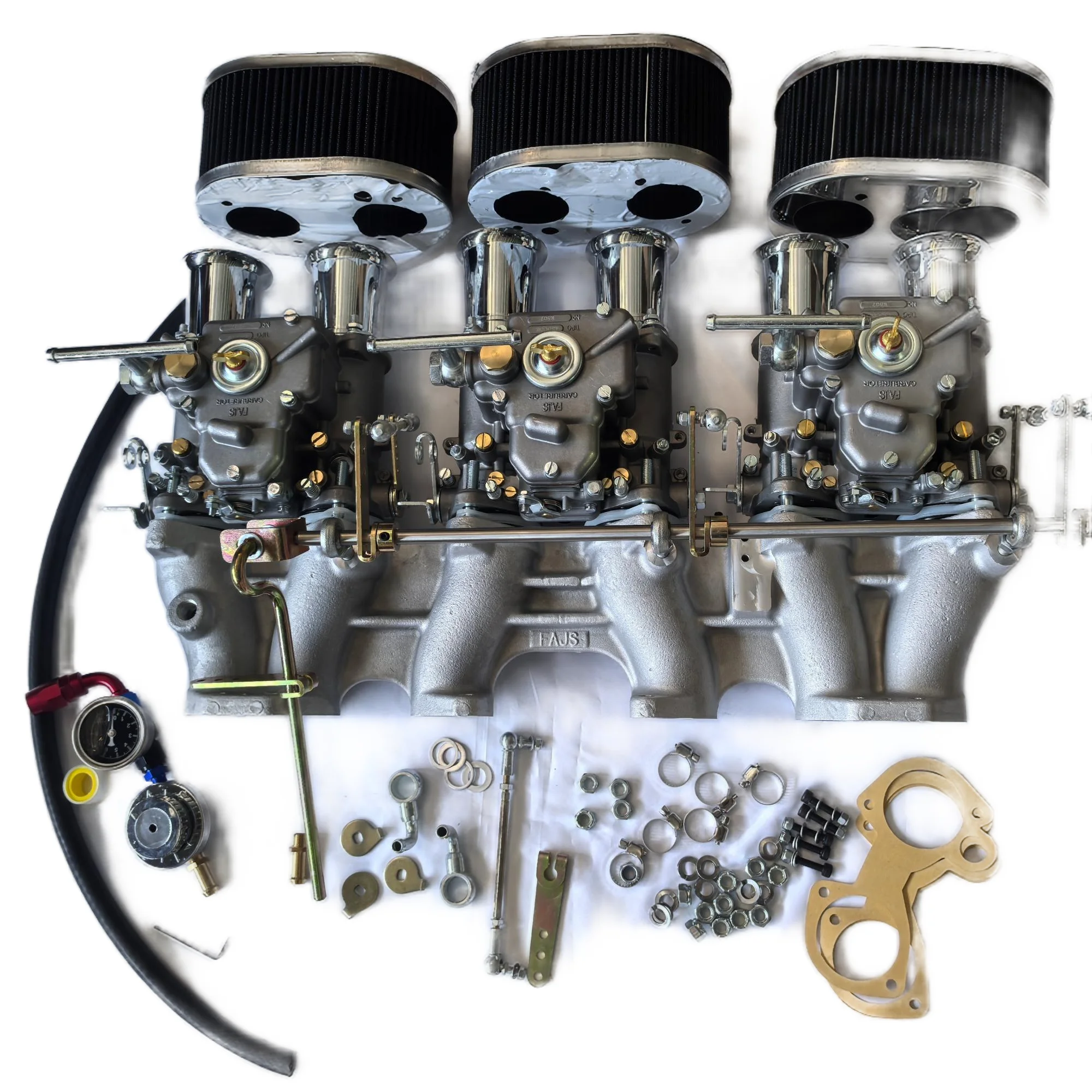 

FAJS NO CZ2-44-45-6 Комплект карбюратора с тремя 45DCOE для NISSAN 260 280 для DATSUN 240Z L24 L26 с коллектором и верхней тягой