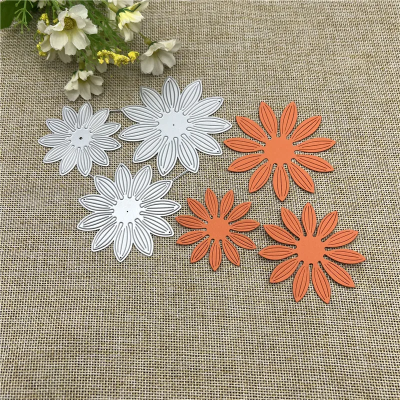 3D Flower Metal Cutting Dies Stencils For DIY Scrapbooking Decorative Embossing Handcraft Template