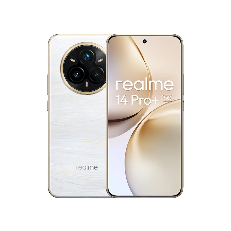 Europese versie van de realme 14 Pro Plus 5G-smartphone met Sony 3x periscoopcamera met optische beeldstabilisatie, Snapdragon 7s Gen 3, 80 W SUPERVOOC-opladen en IP69-certificering