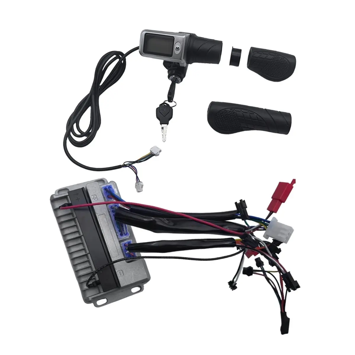 

Комплект контроллера двигателя для электровелосипеда XFDZ 36/48В 500Вт с ручкой газа 802 Half Throttle и ЖК-панелью