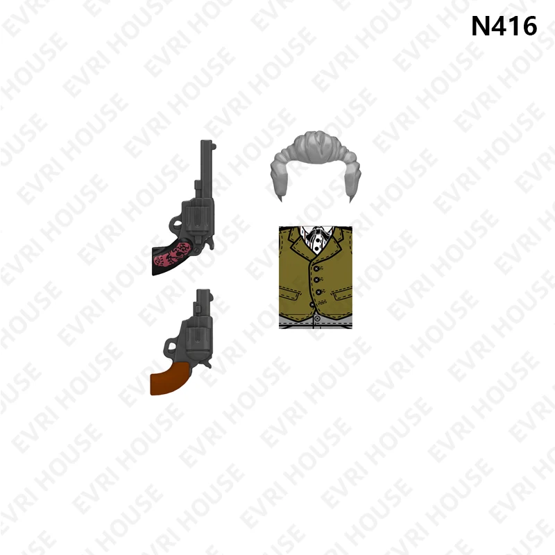 RDR Mini Action Figures Building Block Dolls Bricks Game Assembly Assembly Toys for Children N409-416