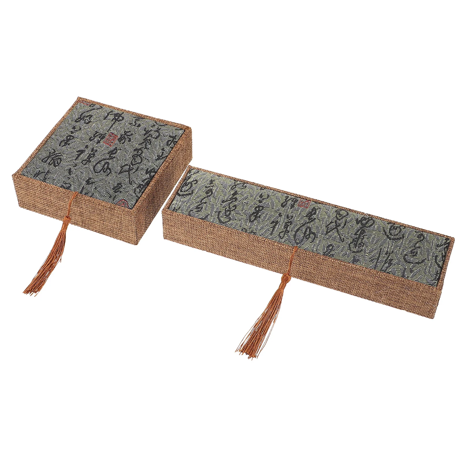 

2 шт. коробки для хранения ювелирных изделий, практичные легкие ретро-стили для серег, колец, ожерелий, шкатулка для драгоценностей для путешествий