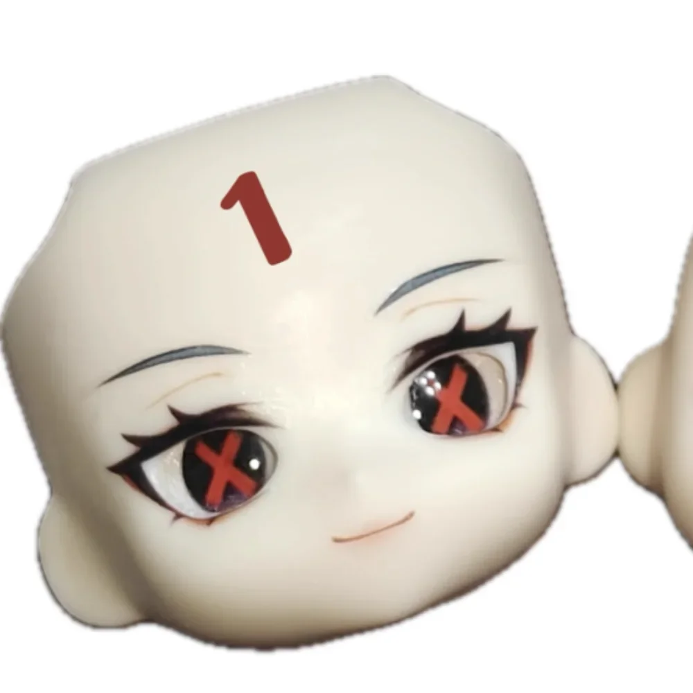 Anime Game The Knave Arlecchino Ob11 Face Cosplay Handmade Make-up Open Eyes with Eyeballs Faceplate