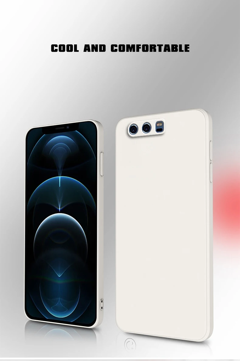 Straight Edge Original Soft Phone Case for Huawei P10 Plus P10Plus - Main Image