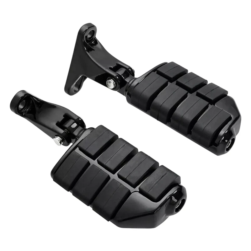 

Hot-A015-Black Rear Passenger Foot Pegs Bracket Mount Kit For Electra Street Glide