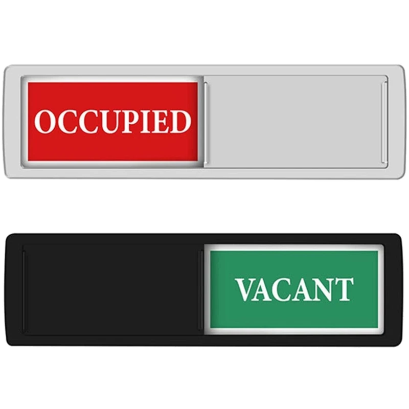 Practical Vacant/In Use Sign Occupied/Vacant Door Signs Enhances Your Daily Life Sign with Strong Backing